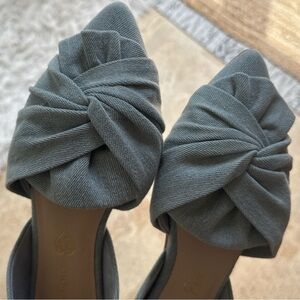 BC Women's Snow Cone D’Orsay Flat - light blue denim, size 8. New w/o box.